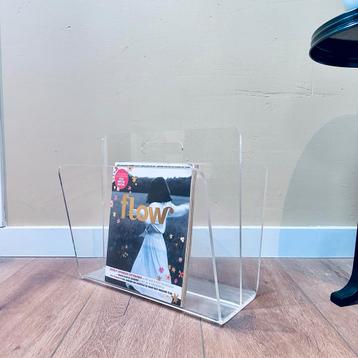Vintage Plexiglas Lectuurmand - Stijlvol & Praktisch beschikbaar voor biedingen