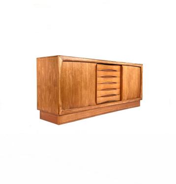 Vintage teakhouten sideboard, Dyrlund ‘80 beschikbaar voor biedingen