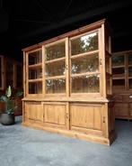 Grenen Buffetkast | Glas in zijwanden | Vitrinekast #2004