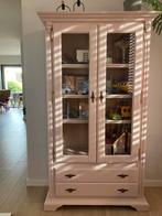 Vitrinekast lichtroze, Ophalen, Gebruikt, Met deur(en), 50 tot 100 cm
