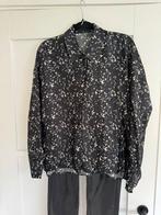 Zwarte blouse met print van Drykorn - Maat 36 (S), Drykorn, Zwart, Ophalen of Verzenden, Zo goed als nieuw