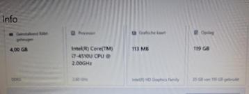 Core i7-4th * 4GB * 120SSD * Quad core * Winows 11* €135,00 beschikbaar voor biedingen