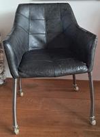 Grijze eettafelstoelen, Huis en Inrichting, Stoelen, Ophalen, Kunststof, Gebruikt, Grijs