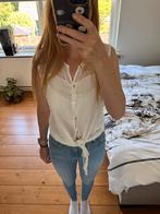 Witte blouse met wikkelknoop, Wit, Ophalen of Verzenden, Zo goed als nieuw, Zonder mouw
