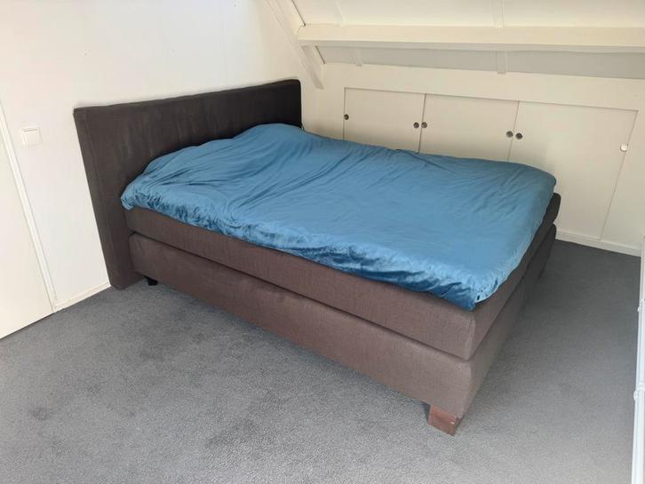 Luxe Velda boxspring 180x220 met matrassen & topper, Huis en Inrichting, Slaapkamer | Boxsprings, Gebruikt, 180 cm, 220 cm, Tweepersoons