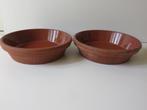 2 Terracotta plantschotels d24cm, Tuin, Rond, Ophalen of Verzenden, Zo goed als nieuw