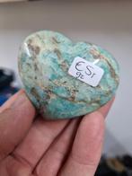 Hart van Amazoniet met rookkwarts, Ophalen of Verzenden, Mineraal