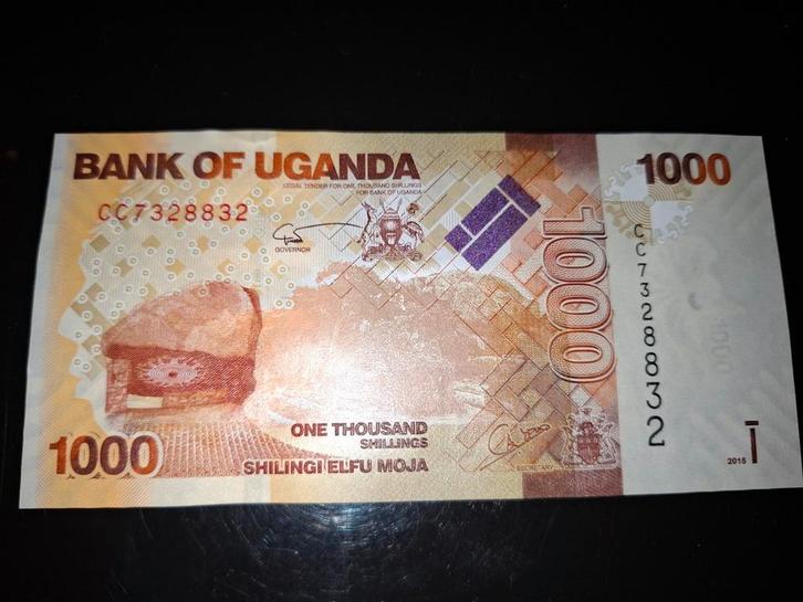 ### Uganda 1000 shilling 2015 ###, Postzegels en Munten, Bankbiljetten | Afrika, Overige landen, Ophalen of Verzenden