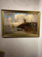 Schilderij stadsgezicht  Dordrecht (Dirks), Ophalen of Verzenden