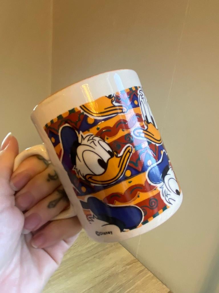 Disney Donald Duck vintage Mok - Kilncraft England, Verzamelen, Disney, Ophalen of Verzenden, Donald Duck, Zo goed als nieuw, Servies