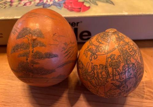 Set van 2 -  kalebas sterrenbeeld & Chinese Muur, Antiek en Kunst, Curiosa en Brocante, Ophalen of Verzenden