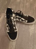 Old Skool Vans - Glow In The Dark Alien Maat 40,5, Ophalen of Verzenden, Zo goed als nieuw, Zwart, Vans