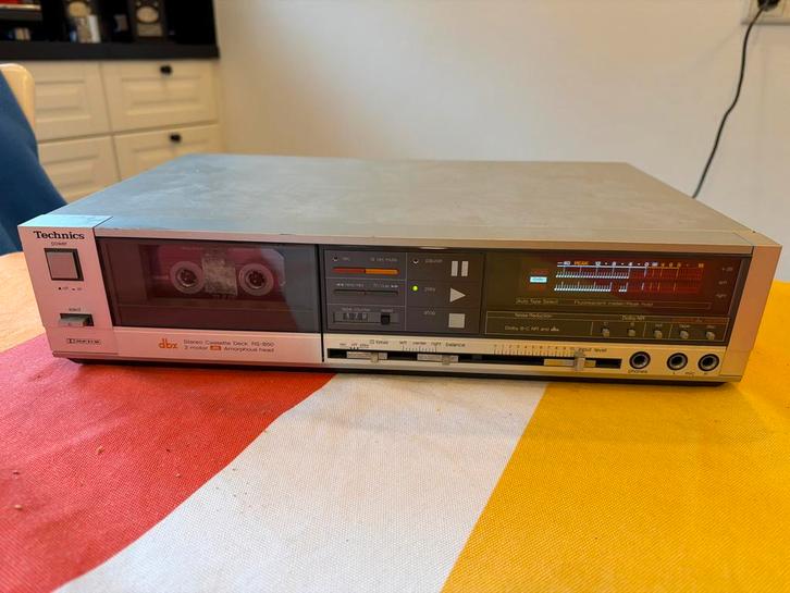 Technics RS-B50 Cassettedeck - Topklasse!, Audio, Tv en Foto, Cassettedecks, Enkel, Overige merken, Tiptoetsen, Tape counter, Ophalen of Verzenden