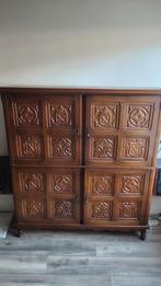 Unieke vintage houten tv kast, Antiek en Kunst, Antiek | Meubels | Kasten, Ophalen