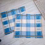 NIEUW 2 theedoeken, Ophalen of Verzenden, Nieuw, Blauw, Theedoek of Handdoek