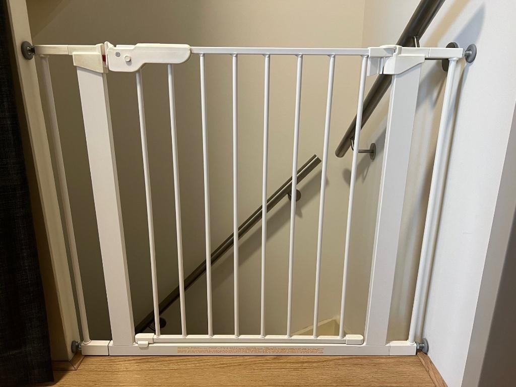 Babydan Premier trap/klemhekje, Kinderen en Baby's, Traphekjes, Ophalen, Zo goed als nieuw, Metaal of IJzer, 115 cm of meer