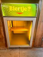 Heineken koelkast met reclame en verlichting, Minder dan 75 liter, Zonder vriesvak, Zo goed als nieuw, Ophalen