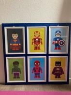 LEGO Superhelden Schilderij, Ophalen, 50 tot 75 cm, Zo goed als nieuw, Schilderij