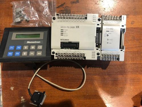 Melsec FX-24MR PLC en Nematron scherm, Hobby en Vrije tijd, Elektronica-componenten, Gebruikt, Ophalen of Verzenden