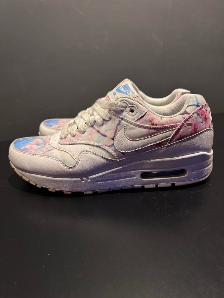 Nike Air Max 1 Cherry Blossom - Maat 40.5, Verzenden, Wit, Sneakers of Gympen