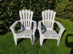 Twee tuinstoelen, Ophalen, Gebruikt, Kunststof, Stapelbaar