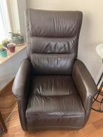 Relax fauteuil elektrische bediening, Huis en Inrichting, Fauteuils, Ophalen, Gebruikt, 50 tot 75 cm, Leer