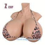 Sil 6 enorme siliconen borsten CUB Z, wegen 4.8 kg, zijn nie, Kleding | Dames, Ondergoed en Lingerie, Ophalen of Verzenden, Beige