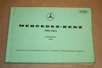 Mercedes Benz Type 190 B - Catalogus 1959 !!, Ophalen of Verzenden