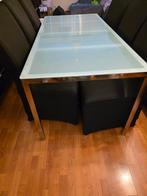 Eettafel voor 6 personen, Huis en Inrichting, Tafels | Eettafels, Ophalen, Gebruikt, 50 tot 100 cm, Vijf personen of meer