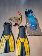 Nieuwe - snorkelset 42 - 45 [ zwemvliezen , duikbril ], Watersport en Boten, Ophalen of Verzenden, Zo goed als nieuw, Snorkelset