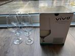 4 witte wijnglazen Vivo, Verzamelen, Glas en Borrelglaasjes, Overige typen, Ophalen of Verzenden, Zo goed als nieuw