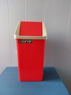 Vintage Curver afvalbakje swingdeksel space age design, Kunststof, Ophalen of Verzenden, Zo goed als nieuw, Minder dan 10 liter