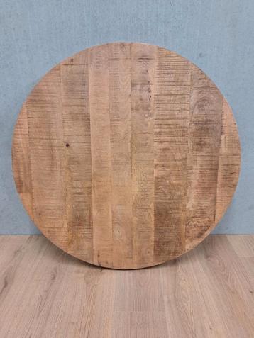 Nieuwe mangohouten tafelbladen 100cm. Naturel kleur.  beschikbaar voor biedingen