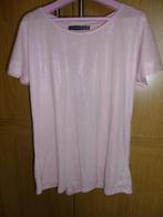 Lichtroze shirt met open rug, korte mouw, maat 34., Kleding | Dames, T-shirts, Ophalen of Verzenden, Korte mouw, Roze, Maat 34 (XS) of kleiner