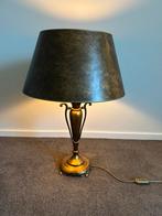 Vintage Tafellamp met Kap, Ophalen, Gebruikt, Metaal, 50 tot 75 cm