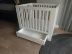 Witte, verstelbare, matte kinderbox met lade te koop, Kinderen en Baby's, Ophalen of Verzenden, Gebruikt, Rechthoekig, Lade