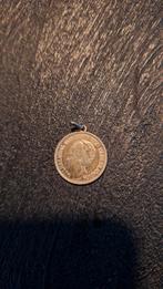Zilveren Wilhelmina 1/2 Gulden Munt Hanger, Ophalen of Verzenden, Zilver