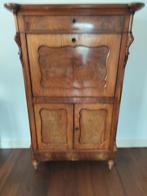 Mahonie houten kast, klepsecretaire, kantoor- bureaukast, Ophalen
