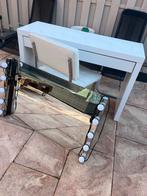 Ikea Make-up Tafel met Spiegel & Stoel, 100 tot 150 cm, Ophalen of Verzenden, Zo goed als nieuw, Minder dan 100 cm