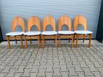 Glostup Spoonback 5x, Huis en Inrichting, Ophalen, Zo goed als nieuw, Stof, Vijf, Zes of meer stoelen