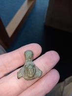 Romeinse bronzen hanger/handgreep met gezicht, Ophalen of Verzenden