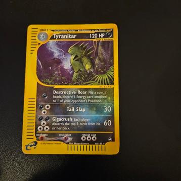 Tyranitar [Reverse Holo] #40 Pokemon Aquapolis beschikbaar voor biedingen