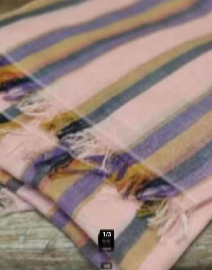 Becksondergaard - Prachtige gestreepte shawl - Nieuw, Kleding | Dames, Mutsen, Sjaals en Handschoenen, Nieuw, Sjaal, Ophalen of Verzenden