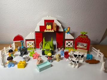 Duplo 10952 Boerderijdieren verzorgen+instructieboekjes beschikbaar voor biedingen