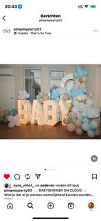 Lichtcijfers & letters voor Feesten - Baby, Love, Mr, 03456, Hobby en Vrije tijd, Feestartikelen, Ophalen, Nieuw, Versiering, Verjaardag
