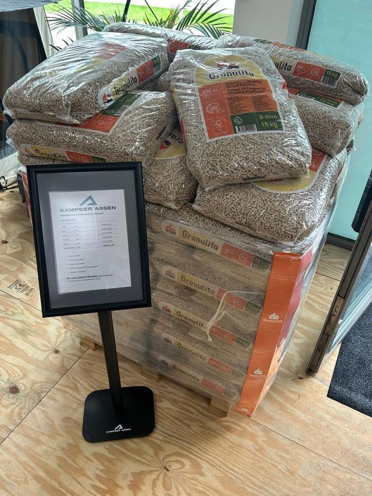 Granulita premium houtpellets EN plus A1 GRATIS BEZORGD, Tuin en Terras, Haardhout, Minder dan 3 m³, Ophalen of Verzenden