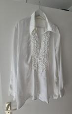 Witte blouse roezel toppers of carnaval, Ophalen of Verzenden, Zo goed als nieuw