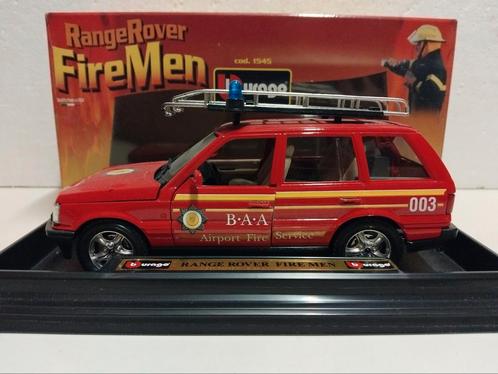 Bburago 1:25 Range Rover Brandweer Fire men rood, Hobby en Vrije tijd, Modelauto's | 1:24, Zo goed als nieuw, Auto, Bburago, Ophalen of Verzenden