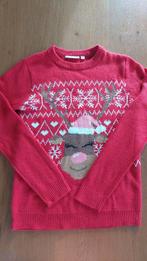 kersttrui met rendier / maat 158/164., Ophalen of Verzenden, Gebruikt, Scapino, Meisje