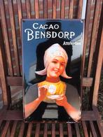 Bensdorp Cacao emaille reclamebord, Verzamelen, Merken en Reclamevoorwerpen, Ophalen of Verzenden, Zo goed als nieuw, Reclamebord